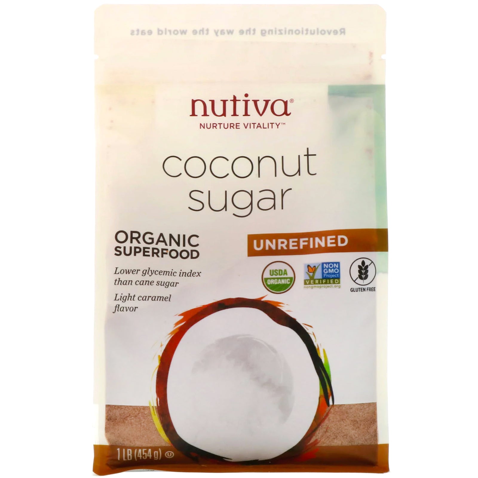 Nutiva, Organic Coconut Sugar, 1 lb (454 g)
