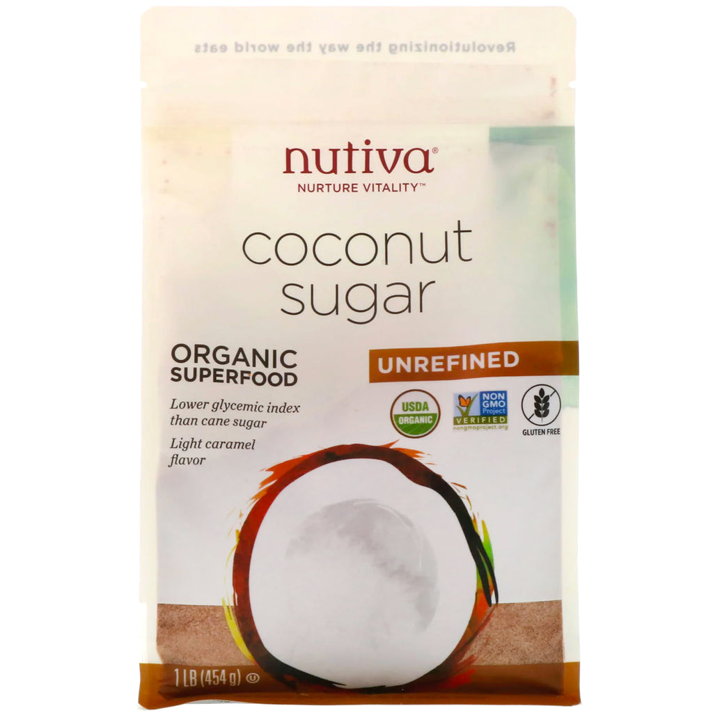Nutiva, Organic Coconut Sugar, 1 lb (454 g)