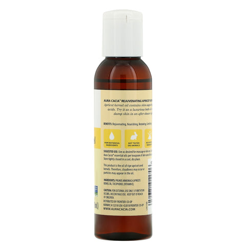 Aura Cacia, Aceite para el cuidado de la piel, Semilla de albaricoque rejuvenecedora, 4 fl oz (118 ml)