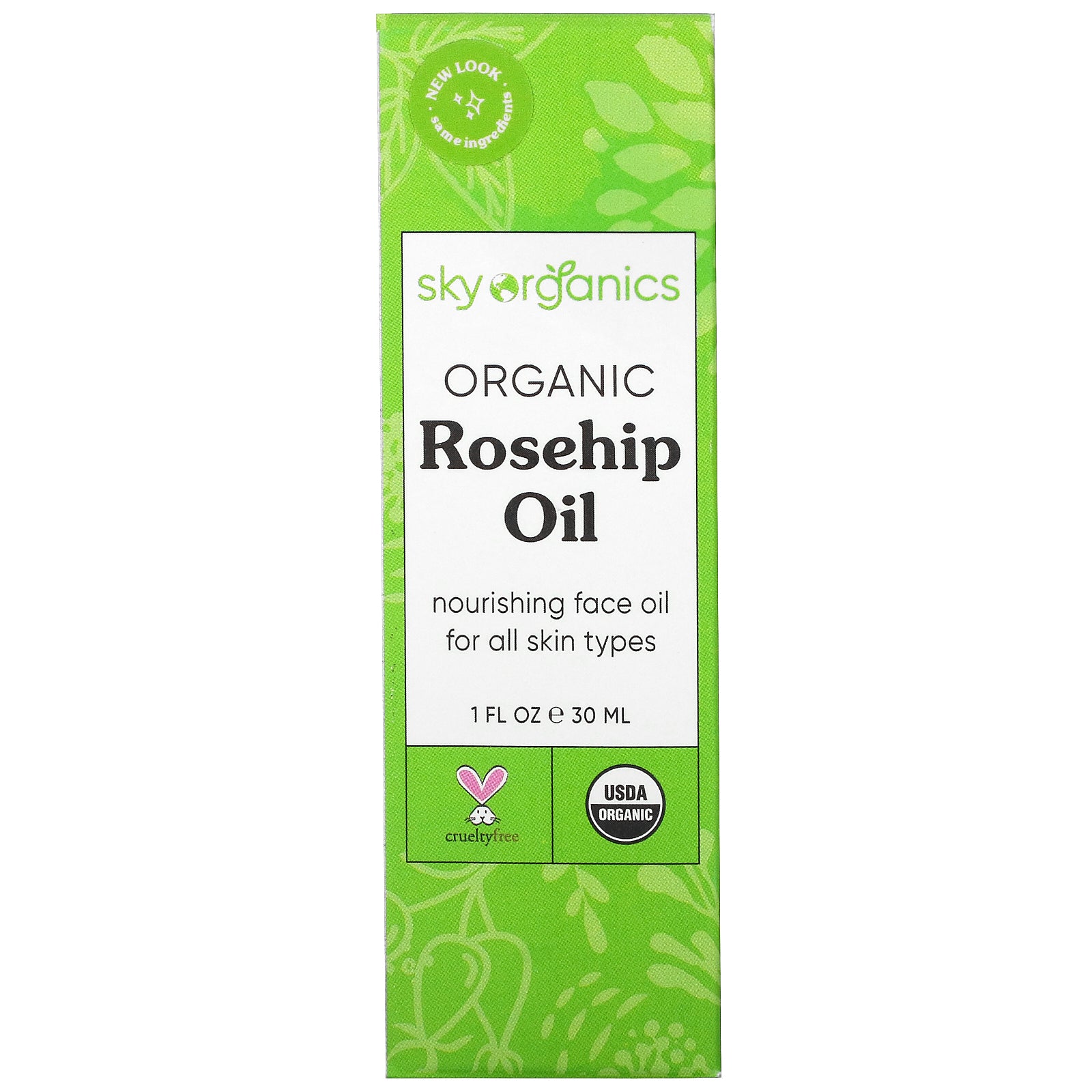 Sky Organics, Organic Rosehip Oil, 1 fl oz (30 ml)