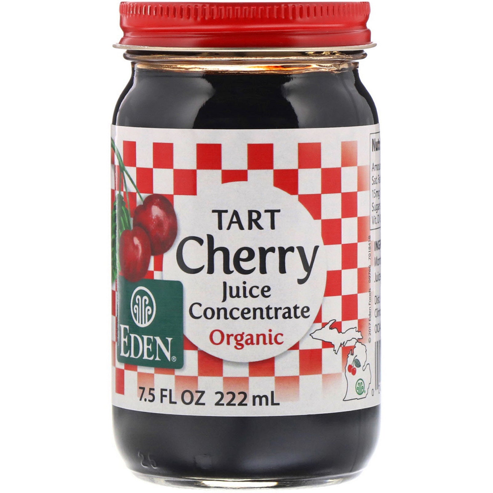 Eden Foods, Organic Tart Cherry Juice Concentrate, 7.5 fl oz (222 ml)