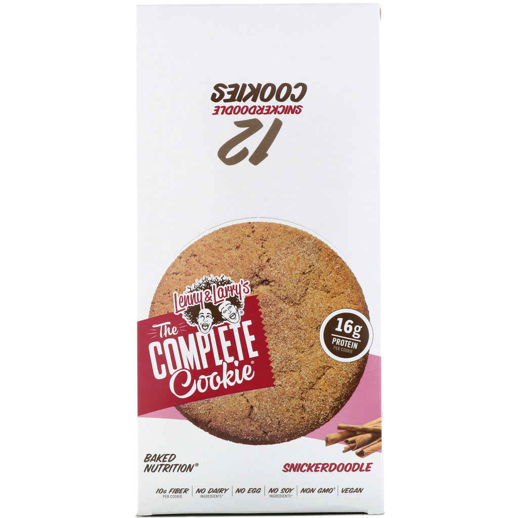 Lenny &amp; Larry's, The COMPLETE Cookie, Snickerdoodle, 12 småkager, 4 oz (113 g) hver