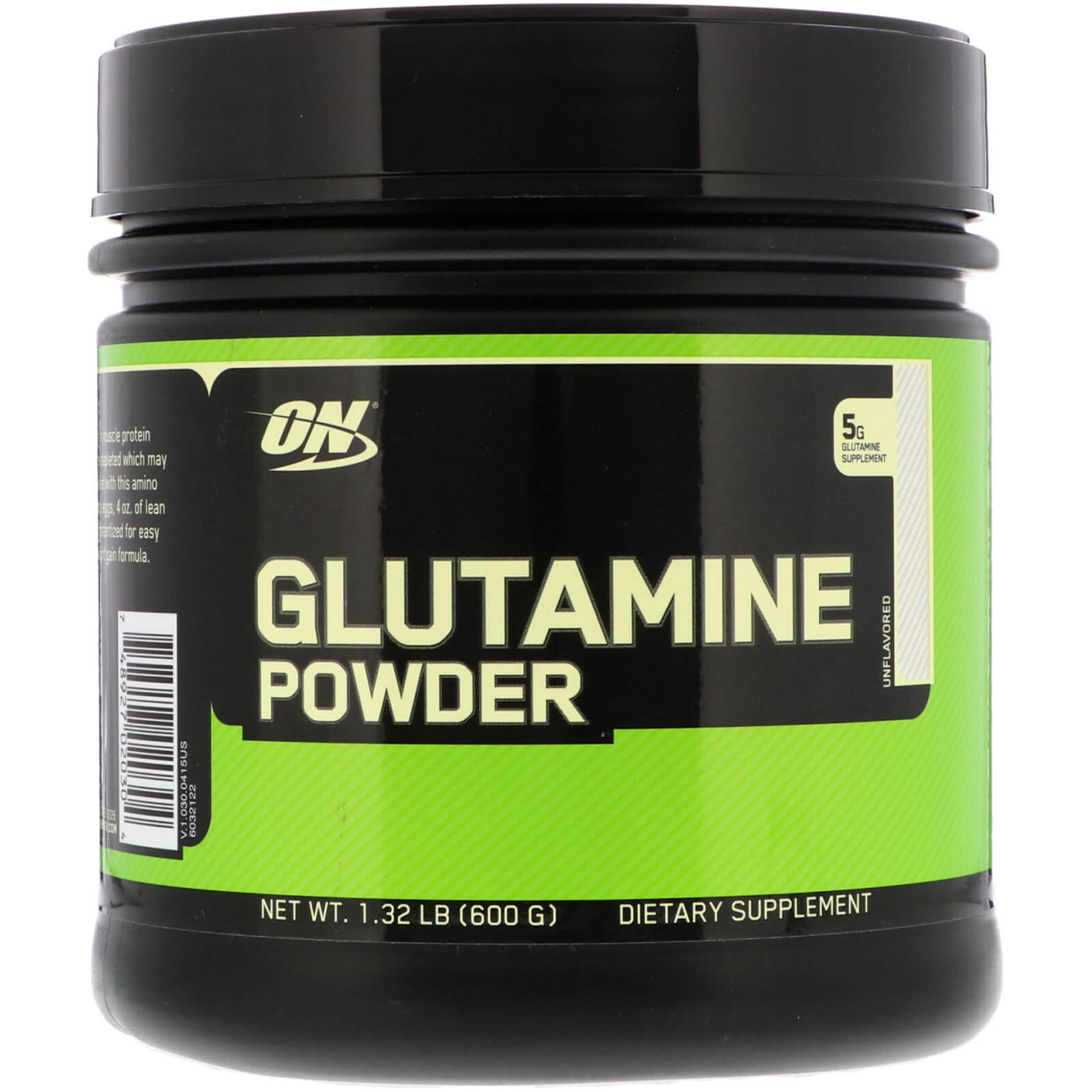 Optimum Nutrition, Glutamine Powder, Unflavored, 1.32 lb (600 g)