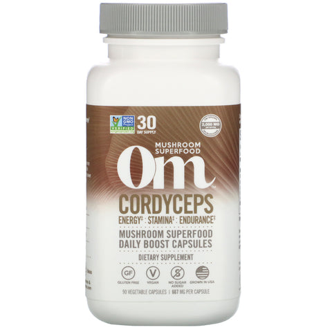 Om Mushrooms, Cordyceps, 667 mg, 90 Vegetarian Capsules