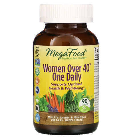 MegaFood, Women Over 40 One Daily, 90 Tablets