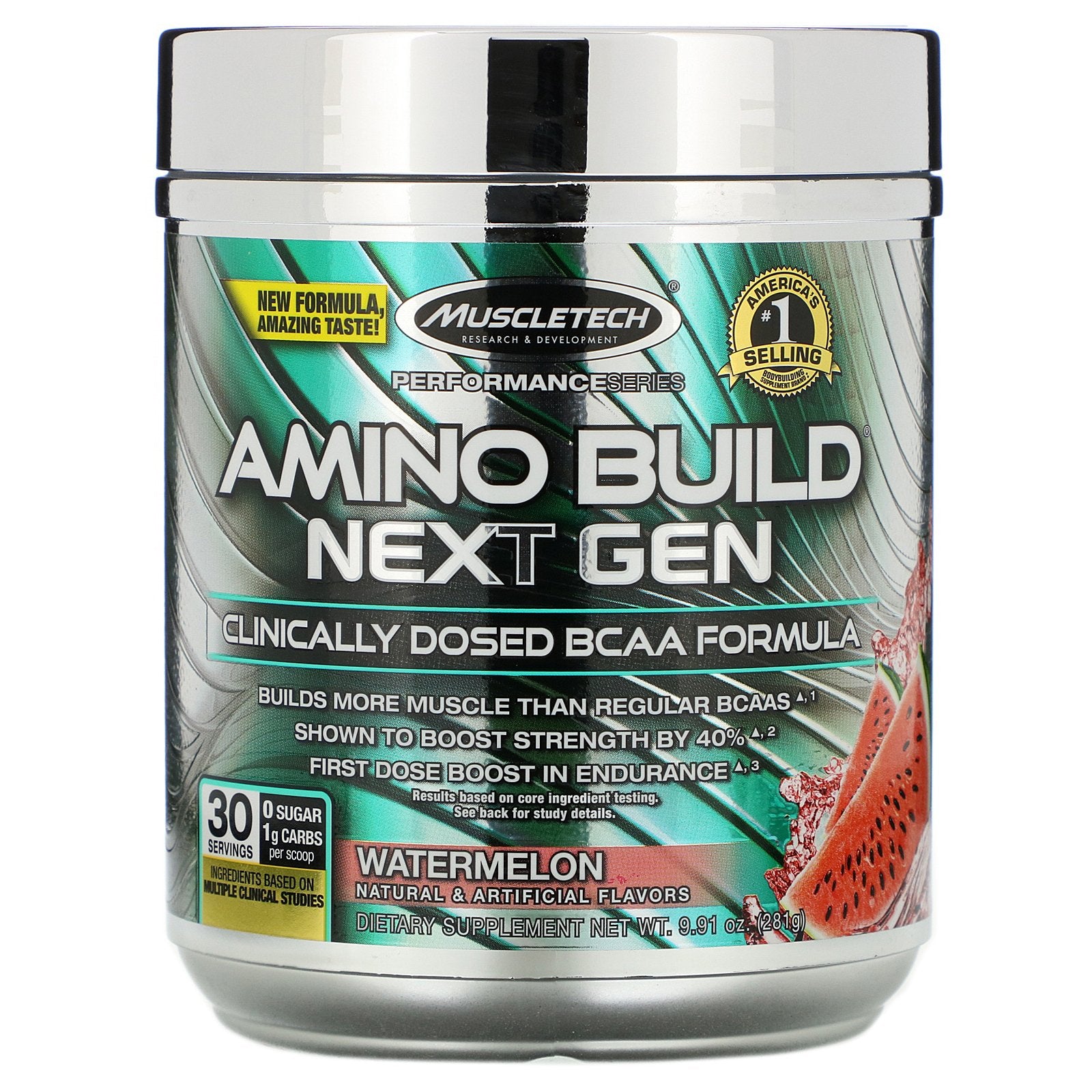 Muscletech, Amino Build Next Gen, Watermelon, 9.91 oz (281 g)
