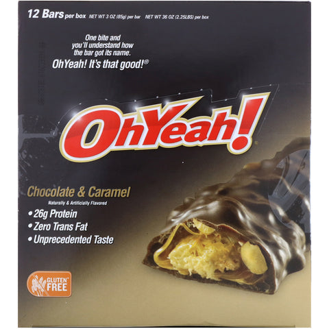 One Brands, Barras de proteína, chocolate y caramelo, 12 barras, 3 oz (85 g)