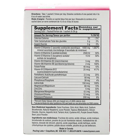 Ener-C, vitamina C, mezcla de bebidas multivitamínicas, frambuesa, 30 paquetes, 9,8 oz (277 g)