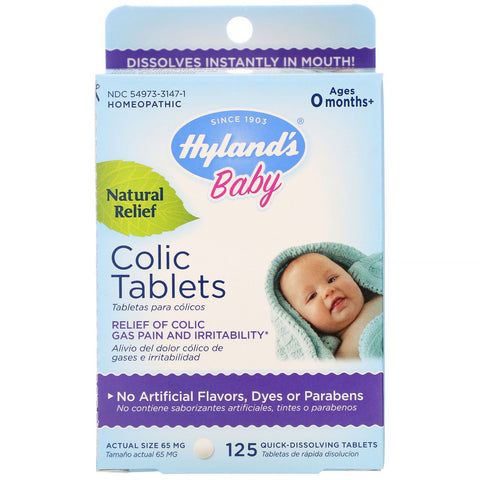 Hyland's, Baby, Colic Tablets, Ages 0 Months+, 125 Quick-Dissolving Tablets