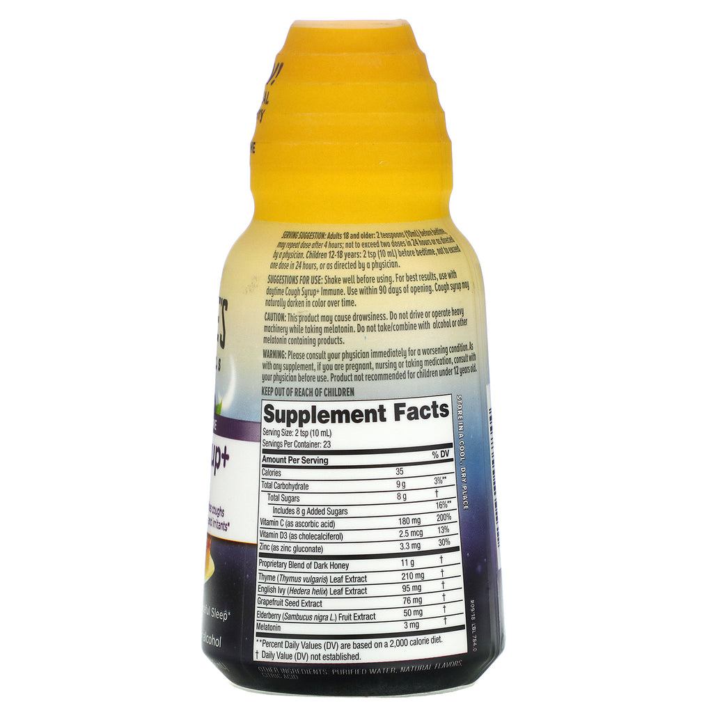 Zarbee's, Complete NightTime, Hostesirup + Immun, Natural Berry, 8 fl oz (236 ml)