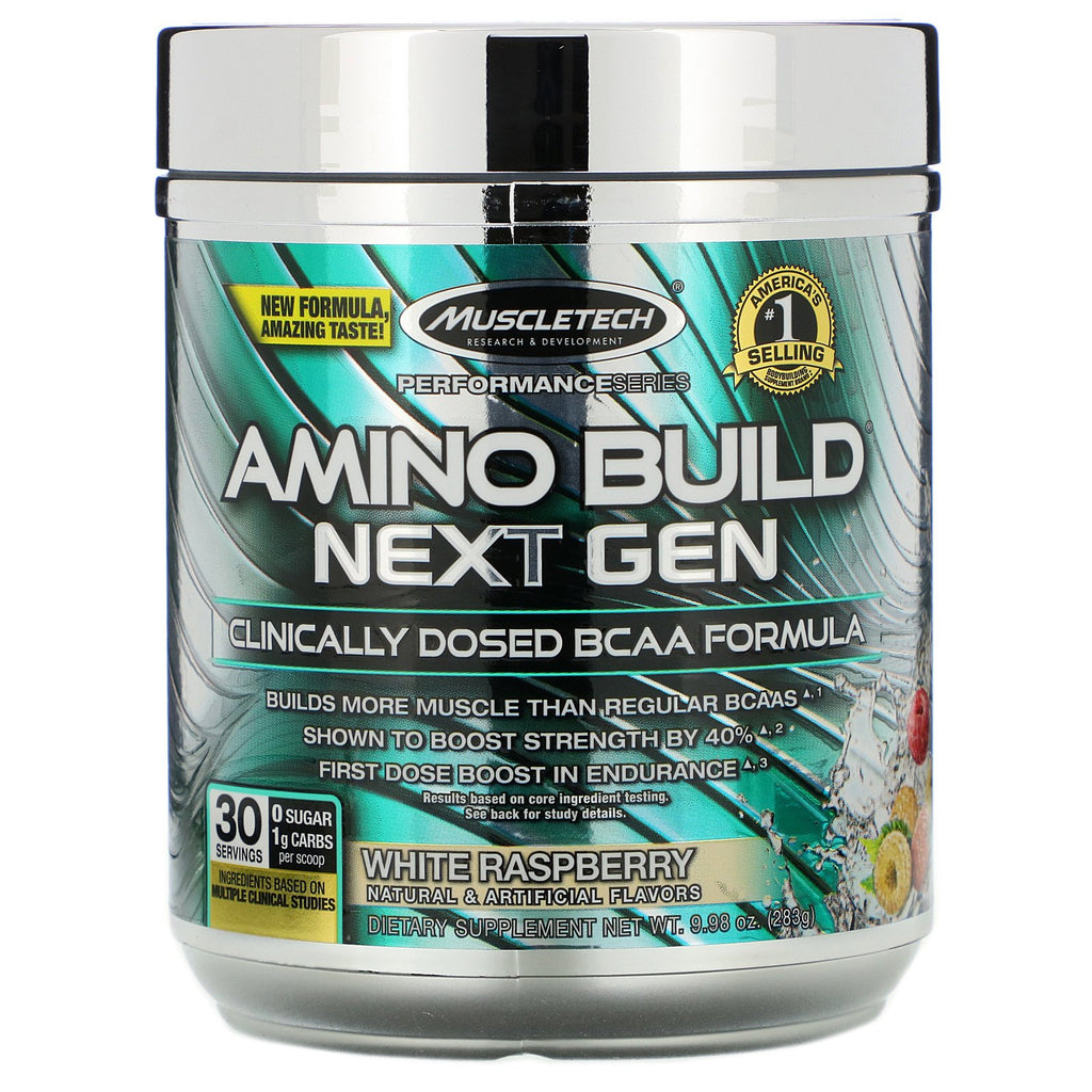 Muscletech, Amino Build Next Gen, White Raspberry, 9.98 oz (283 g)