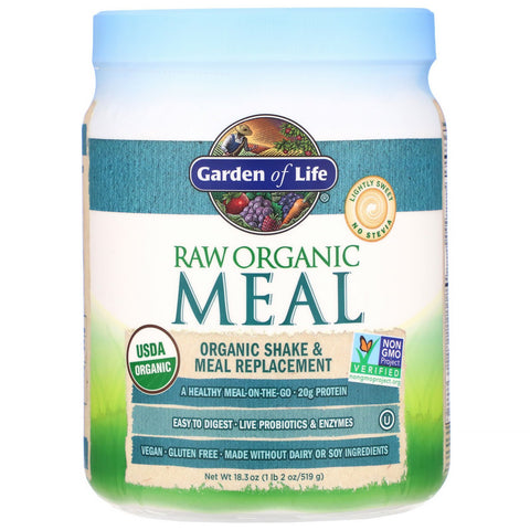 Garden of Life, RAW Organic Meal, Shake & Meal Replacement, 18.3 oz (519 g)