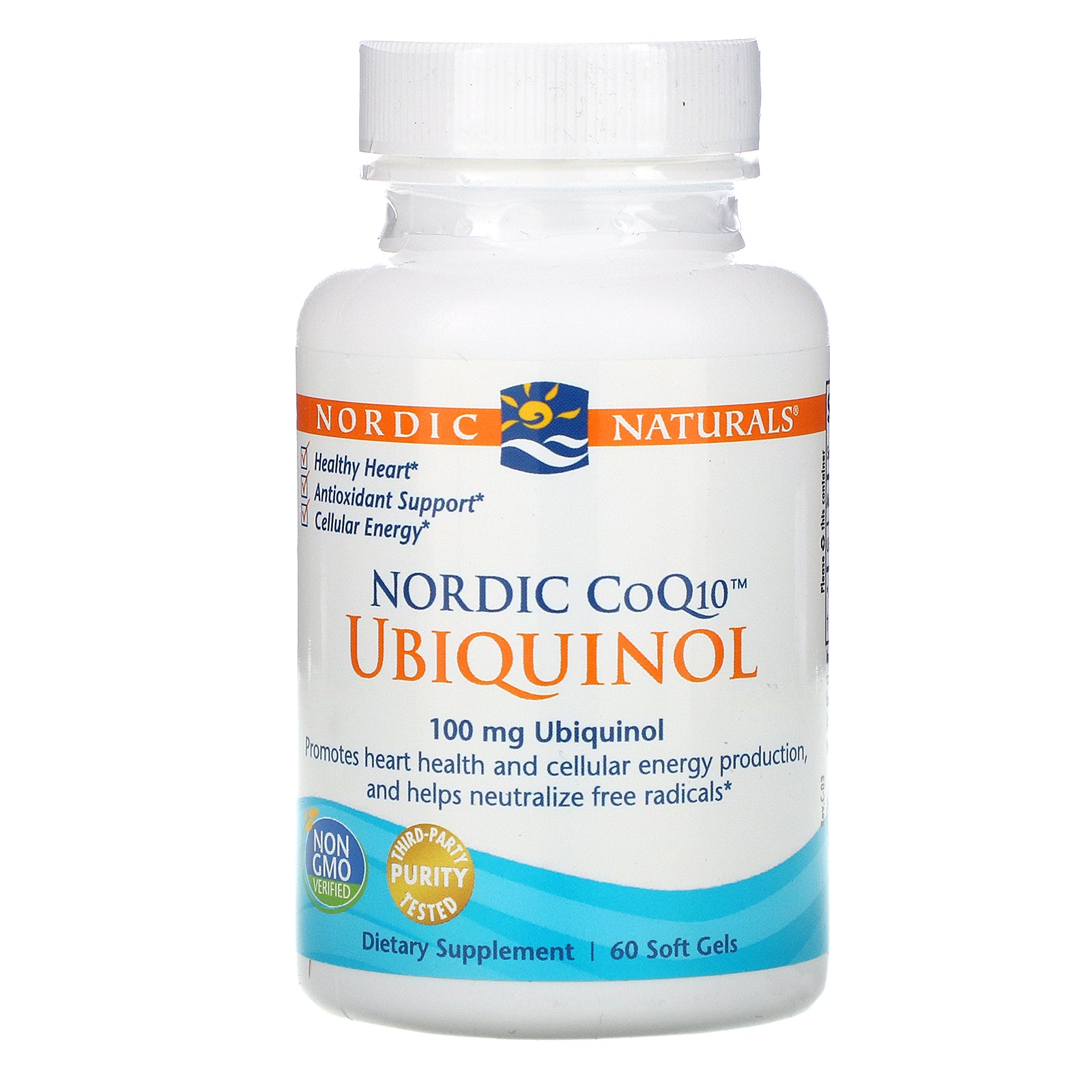 Nordic Naturals, Ubiquinol, Nordic CoQ10, 100 mg, 60 Soft Gels