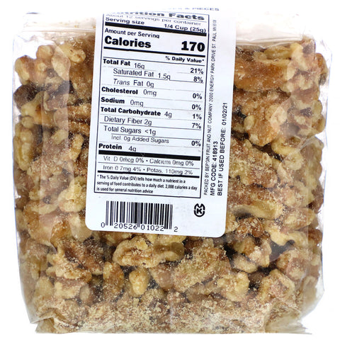 Bergin Fruit and Nut Company, Mitades y trozos de nueces, 11 oz (312 g)