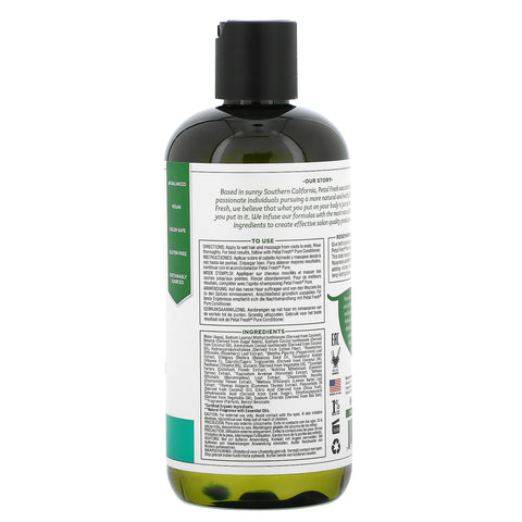 Frisk kronblad, volumengivende shampoo, rosmarin og mynte, 16 fl oz (475 ml)