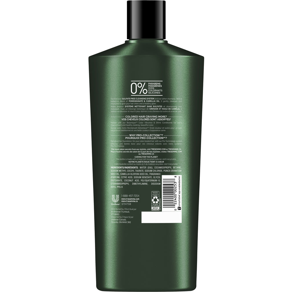 Tresemme, Botanique, Color Vibrance &amp; Shine Shampoo, 22 fl oz (650 ml)