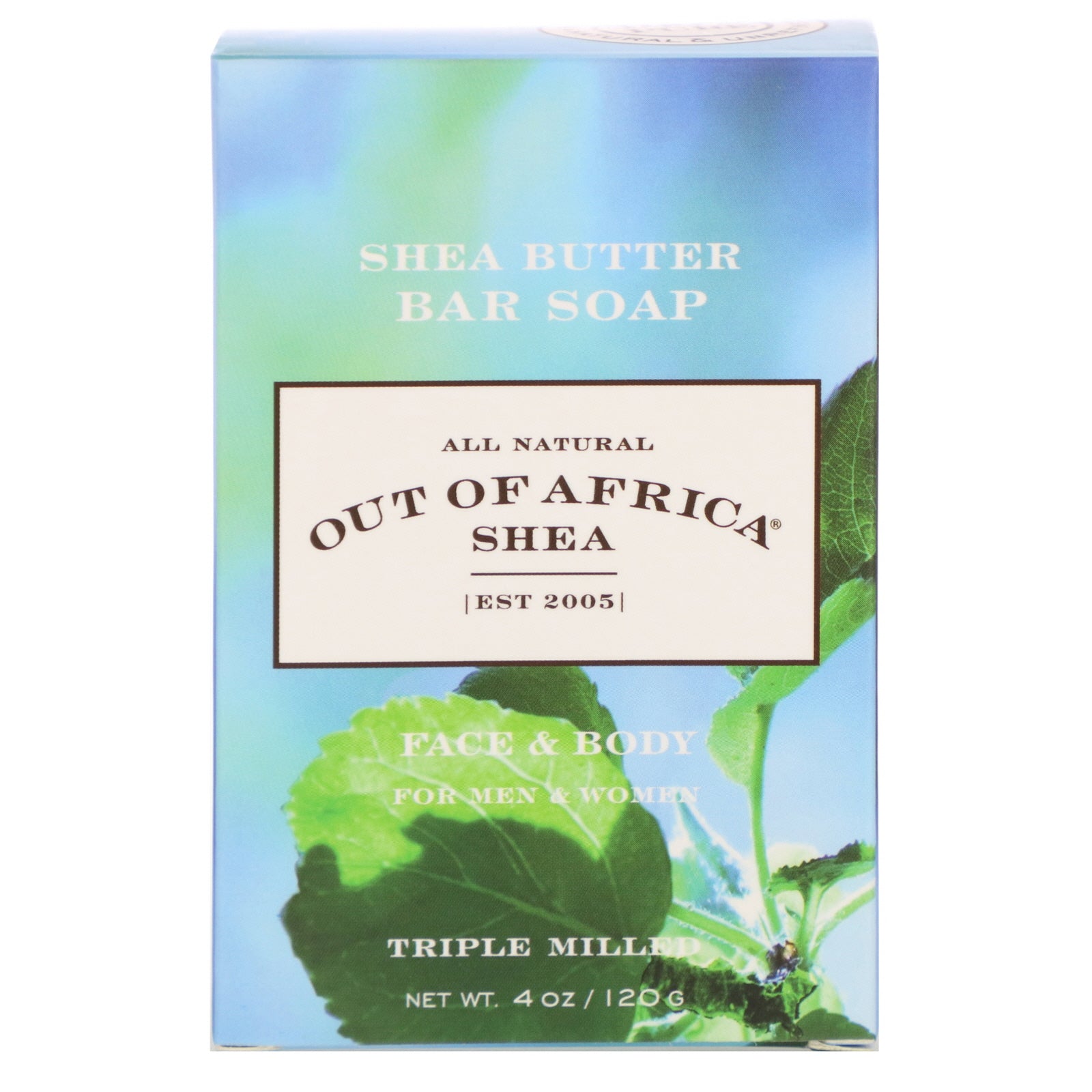 Out of Africa, Shea Butter Bar Soap, Face & Body, 4 oz (120 g)