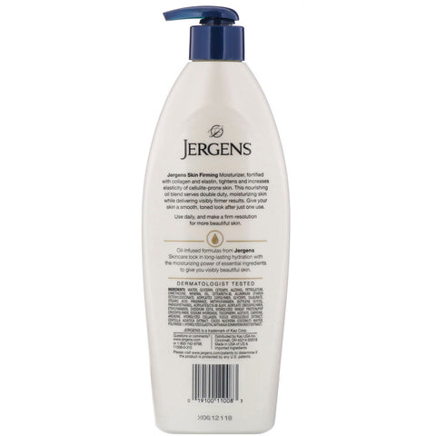 Jergens, Reafirmante de la piel, con infusión de aceite, 16,8 fl oz (496 ml)