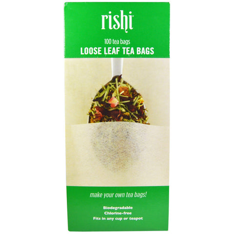 Rishi Tea, Loose Leaf Tea Bags, 100 Tea Bags