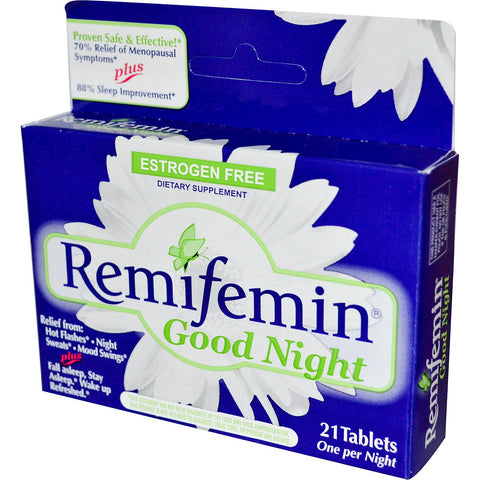 Enzymatic Therapy, Remifemin, Good Night, 21 Tablets