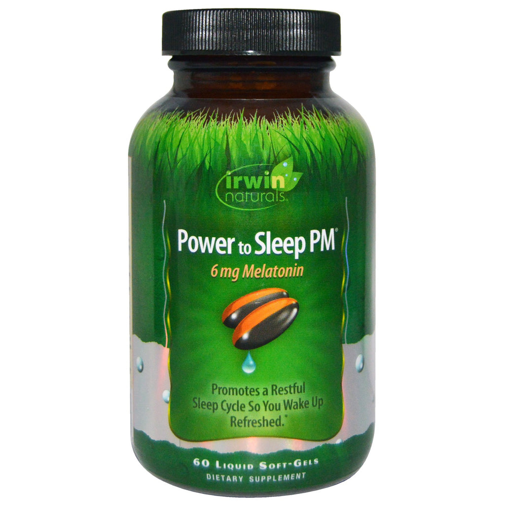 Irwin Naturals, Power to Sleep PM, 6 mg Melatonin, 60 Liquid Soft-Gels