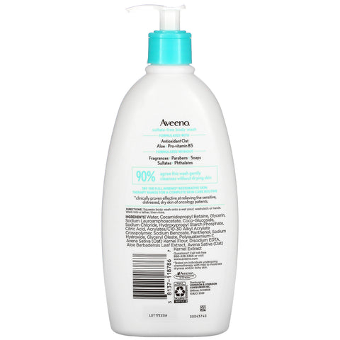 Aveeno, Restorative Skin Therapy, Sulfat-Free Body Wash, 18 fl oz (532 ml)