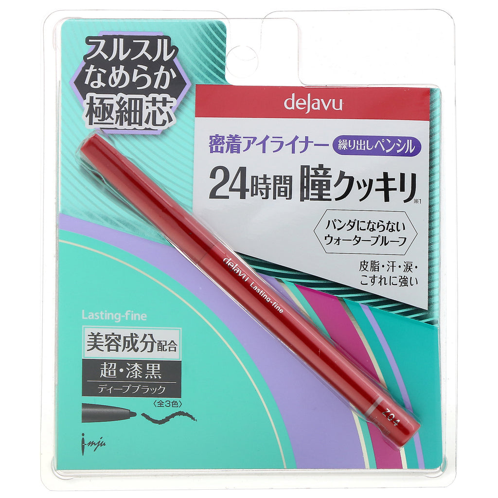 Imju, Dejavu, Lasting-Fine Retractable Eyeliner Pencil, Deep Black, 0,005 oz (0,15 g)