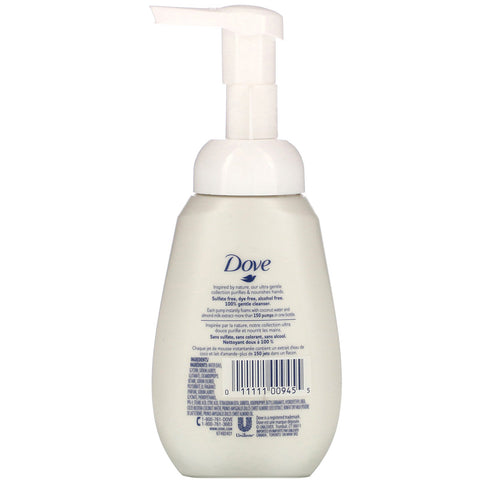 Dove, Jabón espumoso para manos, agua de coco y leche de almendras, 200 ml (6,8 oz. líq.)