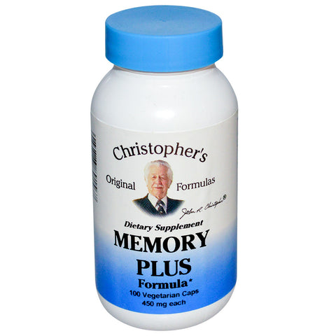Christopher's Original Formulas, Memory Plus Formula, 450 mg, 100 Vegetarian Caps