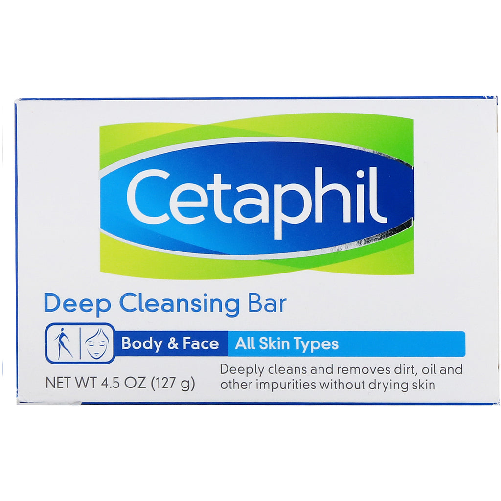 Cetaphil, barra de limpieza profunda, 4,5 oz (127 g)