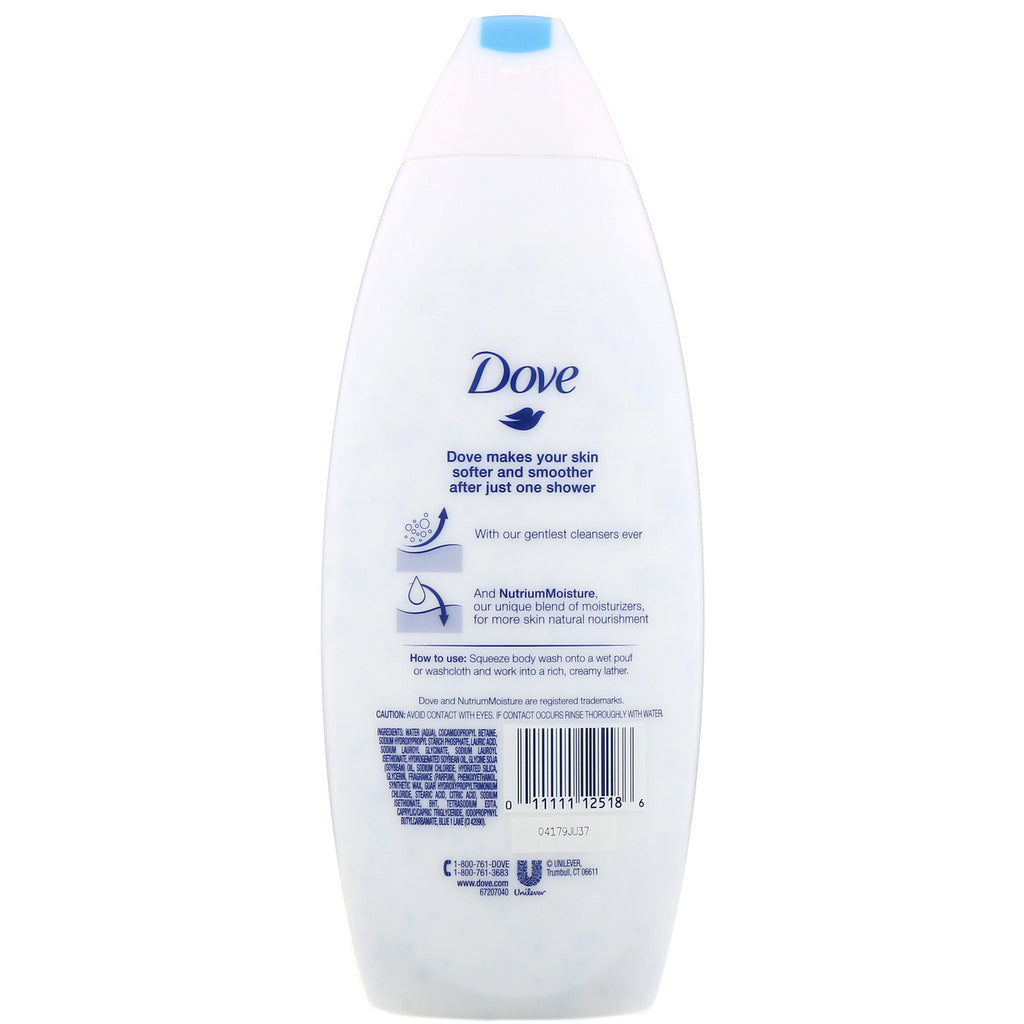 Dove, Gel de baño exfoliante suave, 22 fl oz (650 ml)