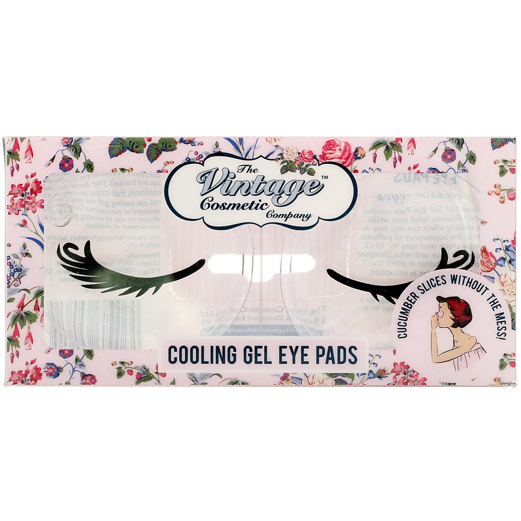 The Vintage Cosmetic Co., Almohadillas de gel refrescante para ojos, 1 juego