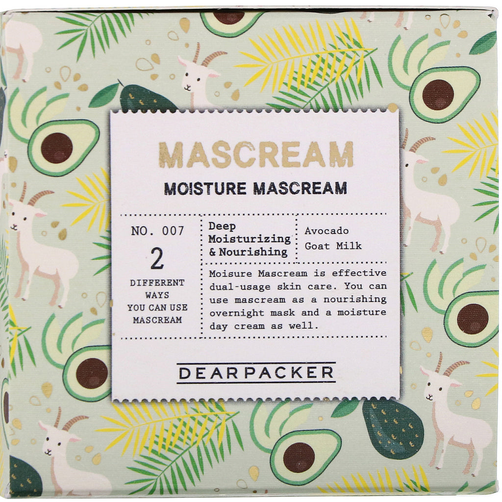 Dear Packer, Mascream, Mascream humectante, 3,4 fl oz (100 ml)