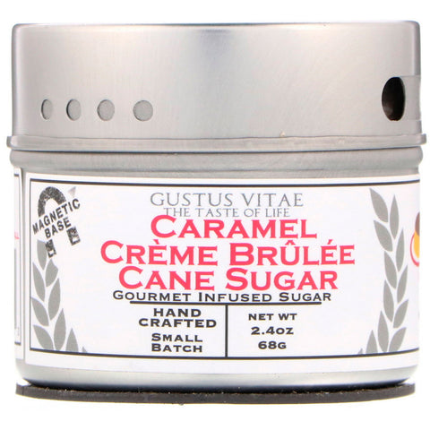 Gustus Vitae, Cane Sugar, Caramel Crème Brûlée, 2.4 oz (68 g)