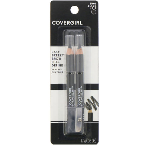 Covergirl, Easy Breezy, Brow Fill + Define Pencils, 500 sort, 0,06 oz (1,7 g)