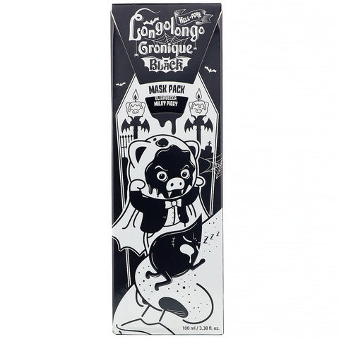 Elizavecca, Milky Piggy, Hell-Pore, Longolongo Gronique Black Mask Pack, 3,38 fl oz (100 ml)