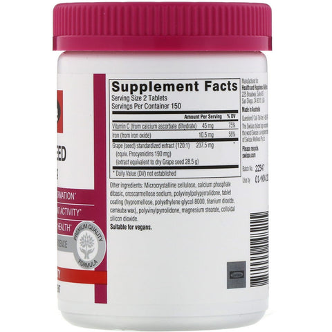 Swisse, Ultiboost, vindruekerner, 14.250 mg, 300 tabletter