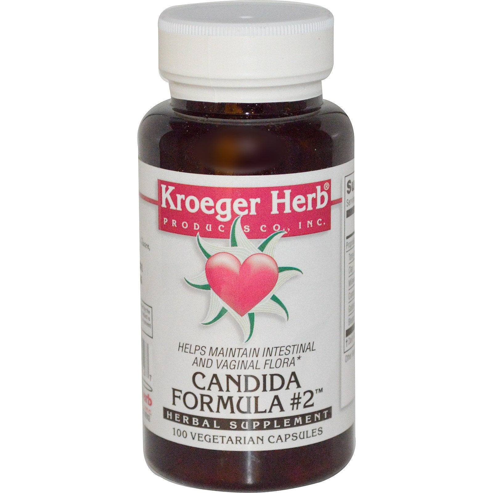 Kroeger Herb Co, Candida Formula #2, 100 Vegetarian Capsules