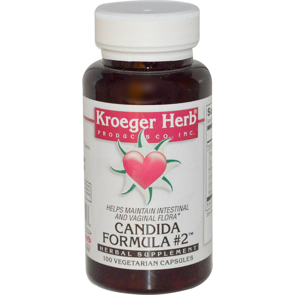 Kroeger Herb Co, Candida Formula #2, 100 Vegetarian Capsules