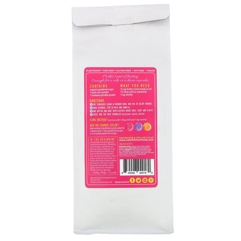 ColorKitchen, Pink Frosting Mix med regnbuedrys, 11,22 oz (318 g)