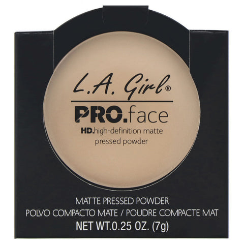LA Girl, Pro Face HD matpresset pulver, klassisk elfenben, 0,25 oz (7 g)