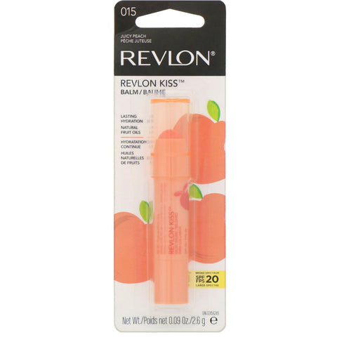 Revlon, Kiss Balm, 015 Juicy Peach, 0,09 oz (2,6 g)