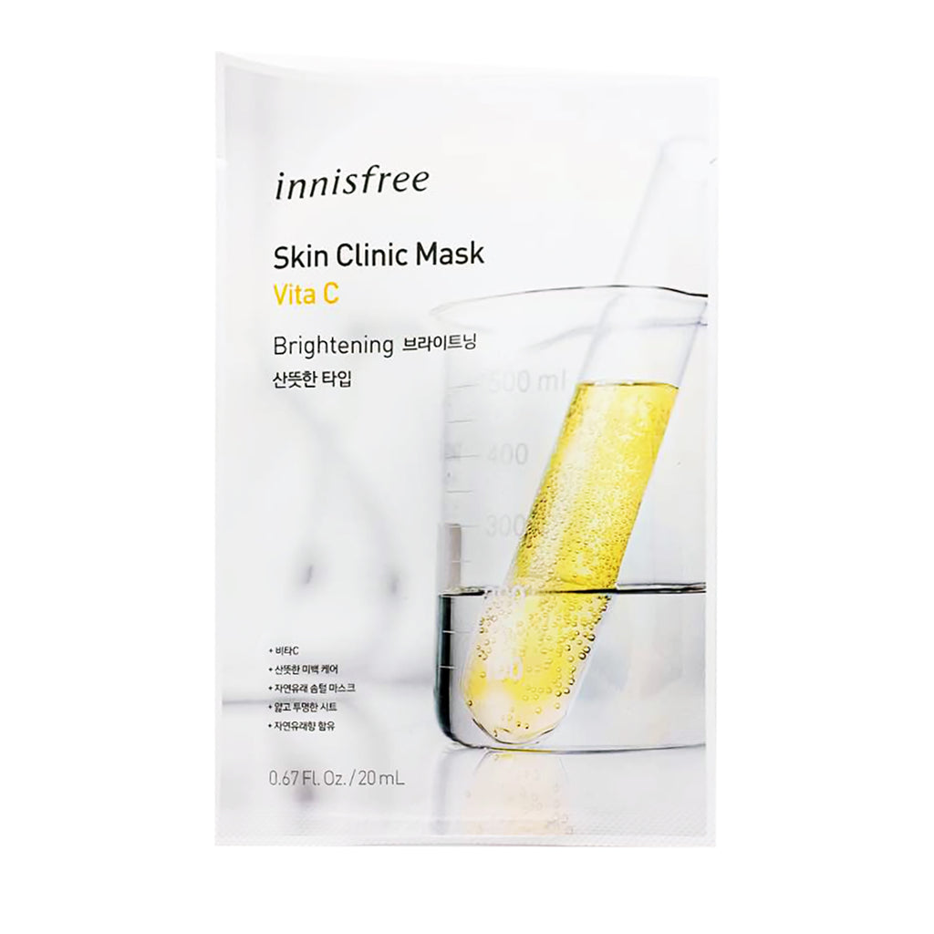 Innisfree, Skin Clinic Beauty Mask, Vita C, Brightening, 1 Sheet, 0.67 fl oz (20 ml)