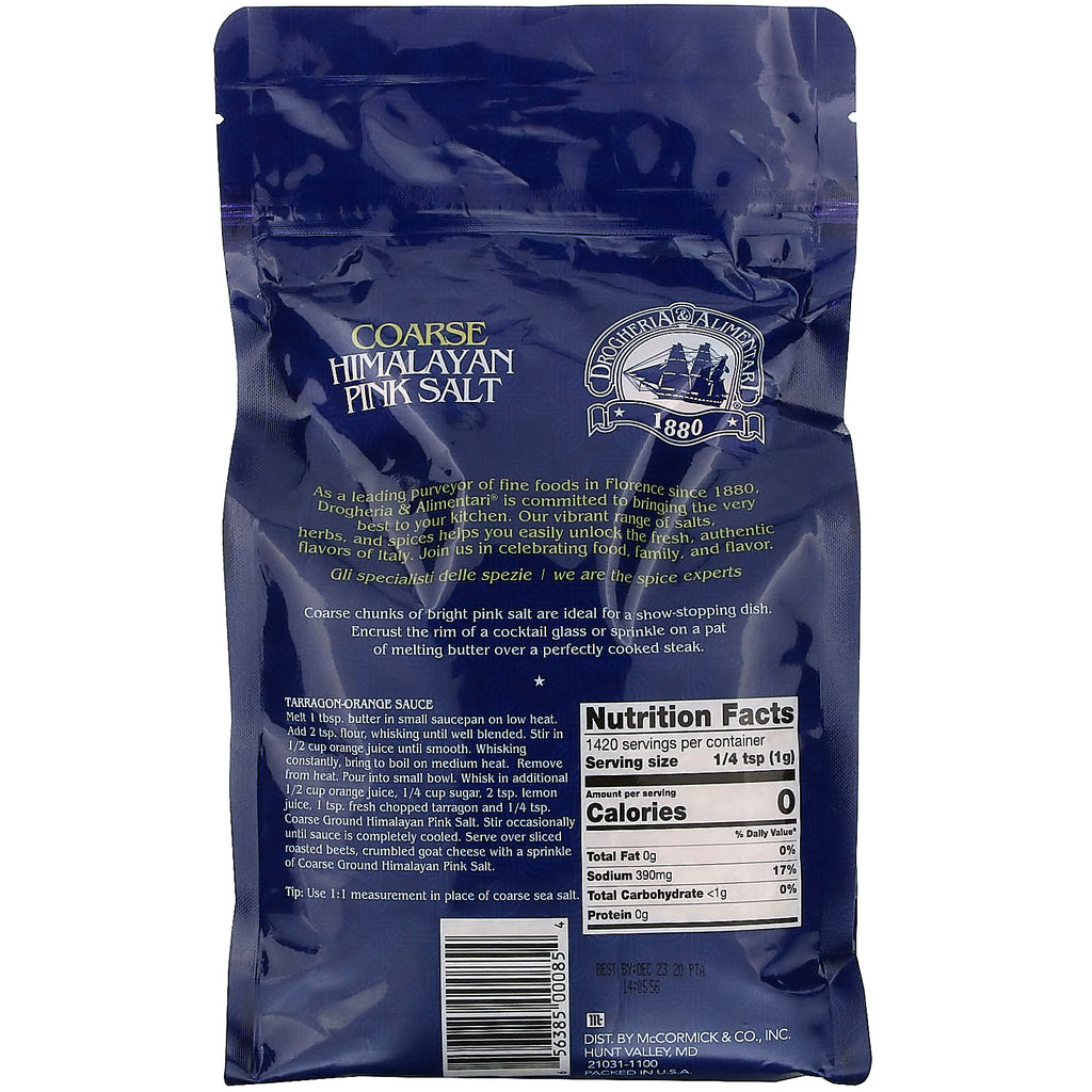 Drogheria &amp; Alimentari, groft Himalaya lyserødt salt, 50,09 oz (1.420 g)