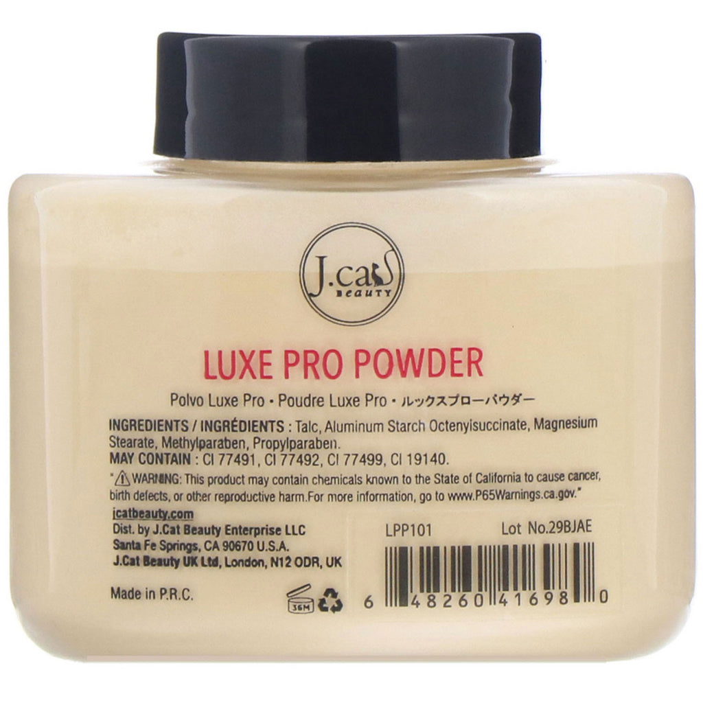 J.Cat Beauty, Luxe Pro Powder, LPP101 Banan, 1,5 oz (42 g)