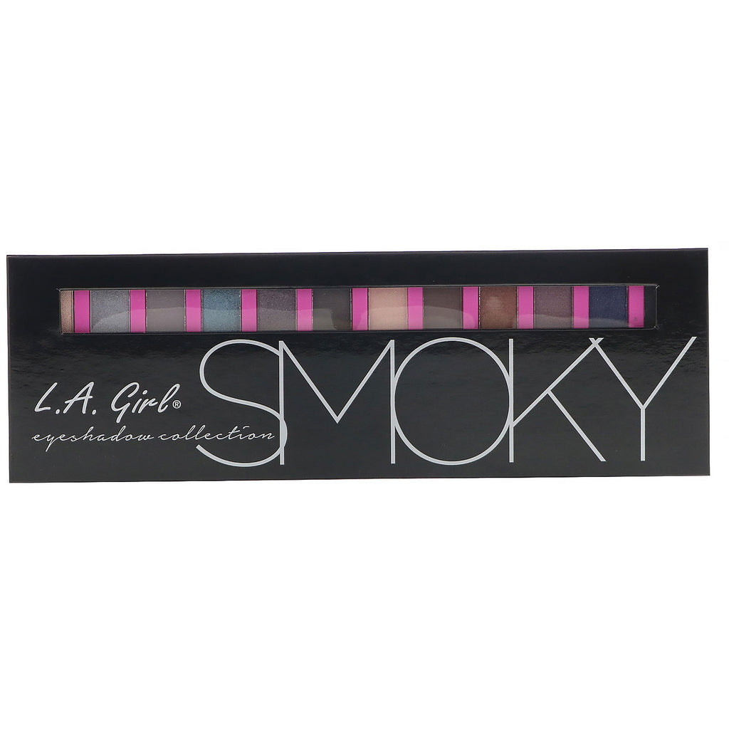 LA Girl, Beauty Brick, Smoky Eyeshadow Palette, 0,42 oz (12 g)