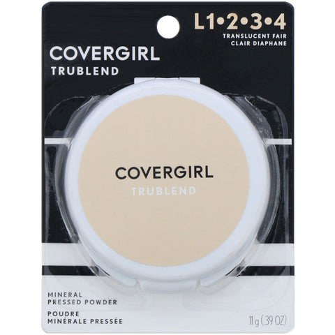 Covergirl, Trublend, polvo compacto mineral, transparente translúcido, 11 g (0,39 oz)