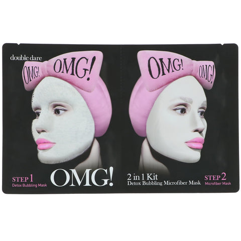 Double Dare, Detox Bubbling Beauty Mask, 2 in 1 Kit