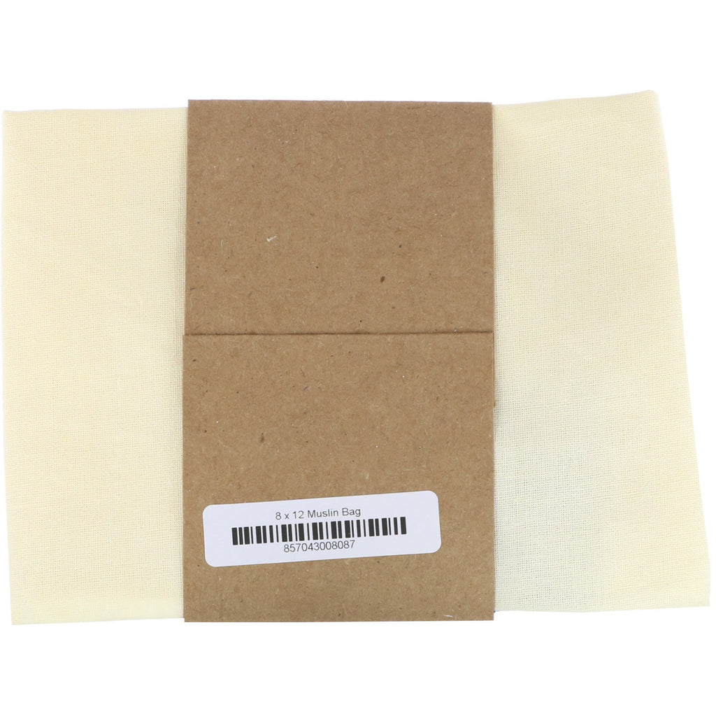 Wowe, Certified  Cotton Muslin Bag, 1 Bag, 8 in x 12 in