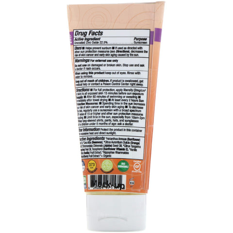 Badger Company, Clear Sport, Kids, Natural Mineral Sunscreen Cream, SPF 40, Tangerine & Vanilla, 2,9 fl oz (87 ml)